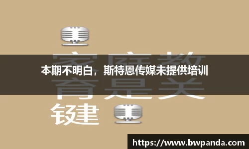 本期不明白，斯特恩传媒未提供培训